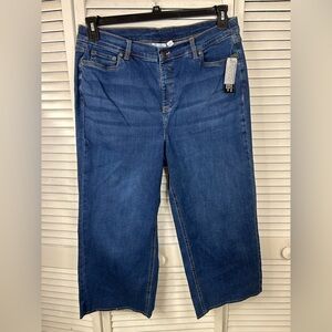 Denim & Co Wide Leg Ankle Cut Jeans - Size 18WP